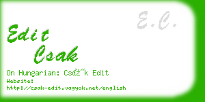 edit csak business card